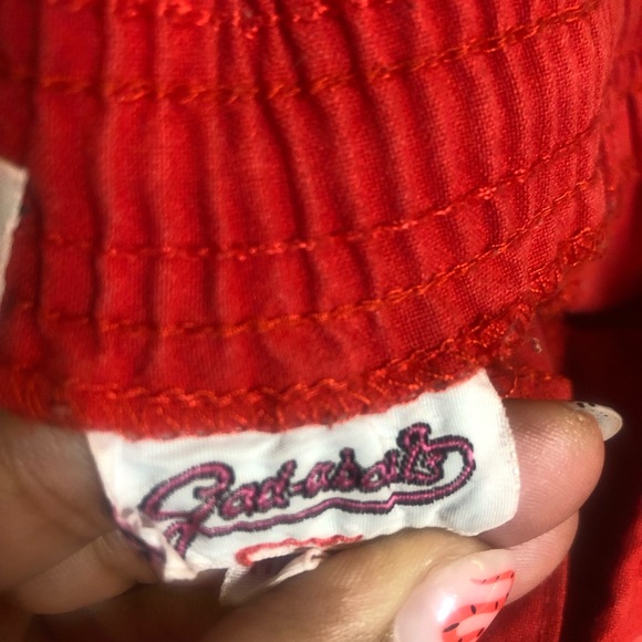 Vintage 80s/90s Rad-icals Red Shorts | Made in Laos | Size M - Picture 8 of 14